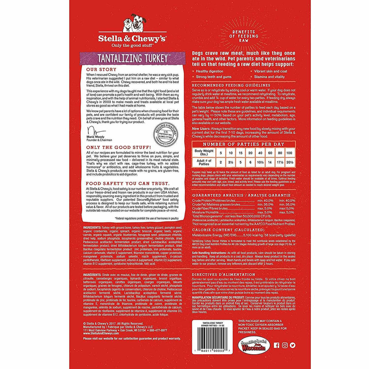 Freeze Dried Turkey Dinner Patties Dog Food P273