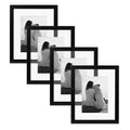Black 8 in. x 10 in. Picture Frame Set of 4 D4953