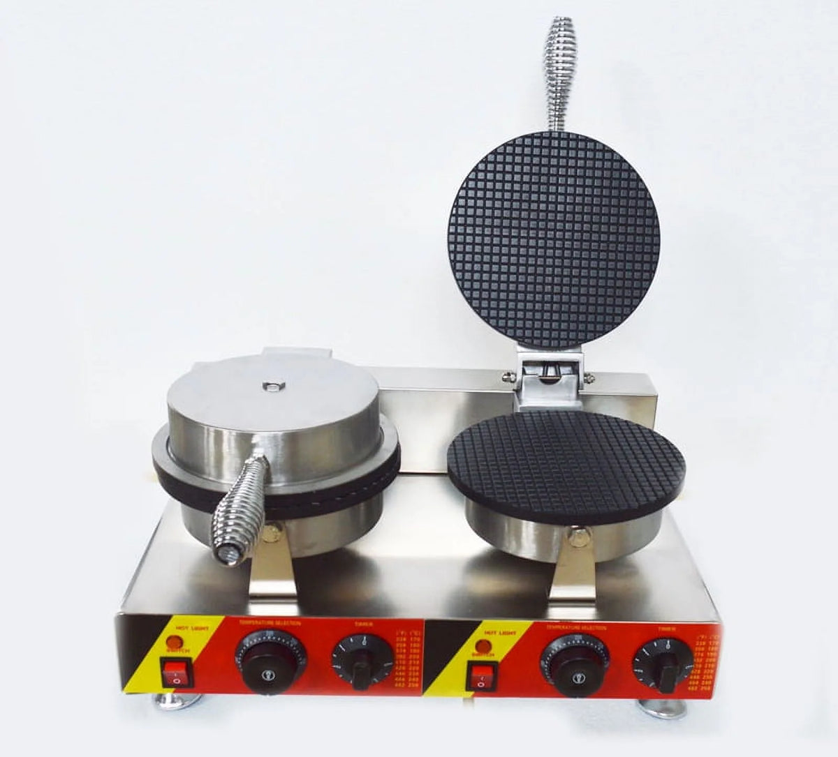 Ice Cream Cone Machine Egg Roll Toast Sandwich Maker Double Head 8.23in S365