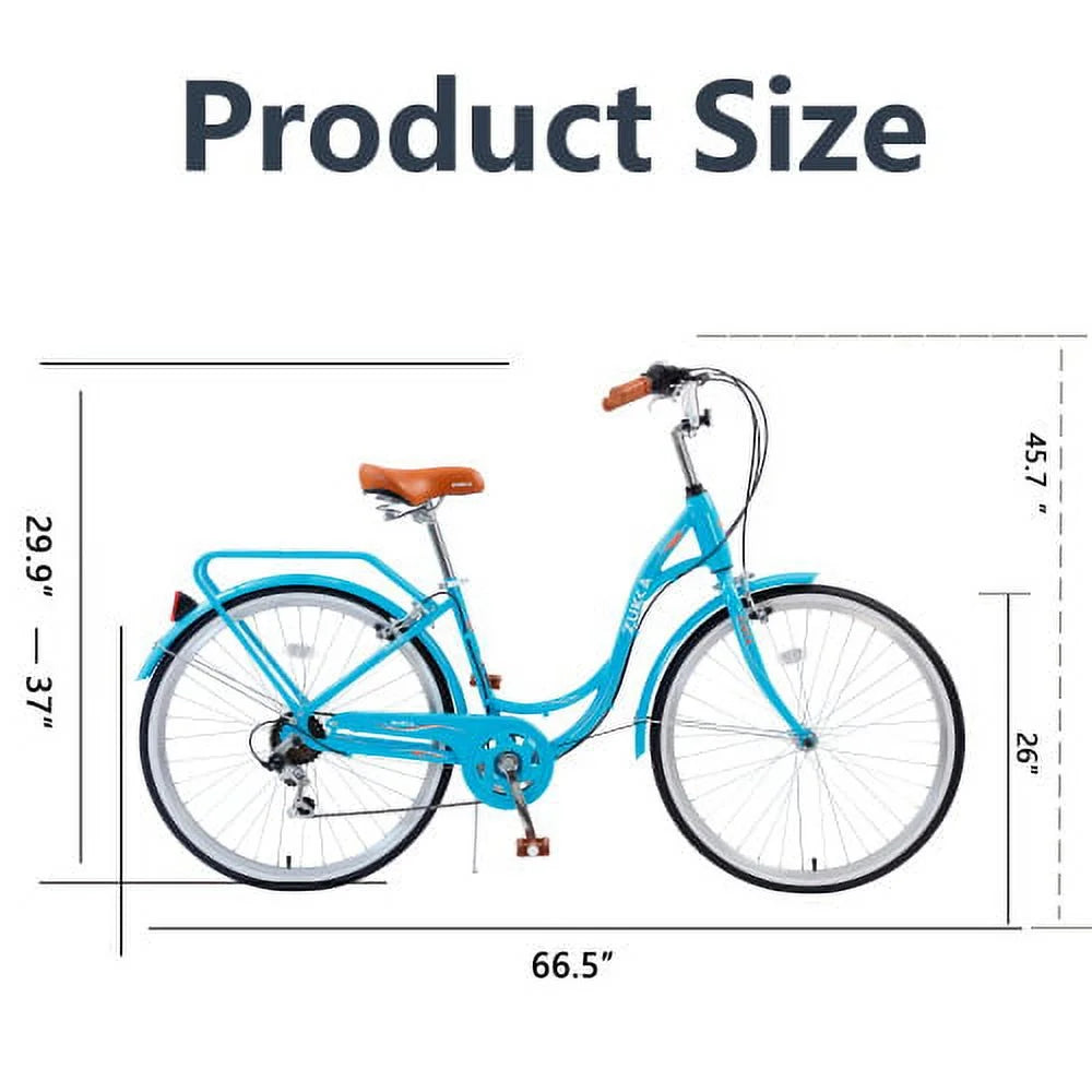 26 inch 7 Speed Steel Frame Girls Bicycle Y23379