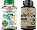 Digestive Enzymes 1000MG Prebiotics Probiotics Beef Liver Capsules L479648