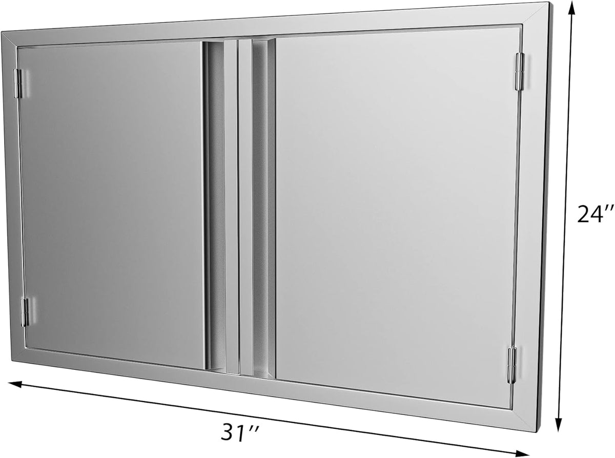 Stainless Steel BBQ Single Access Door 17W x 24H Inch O4701