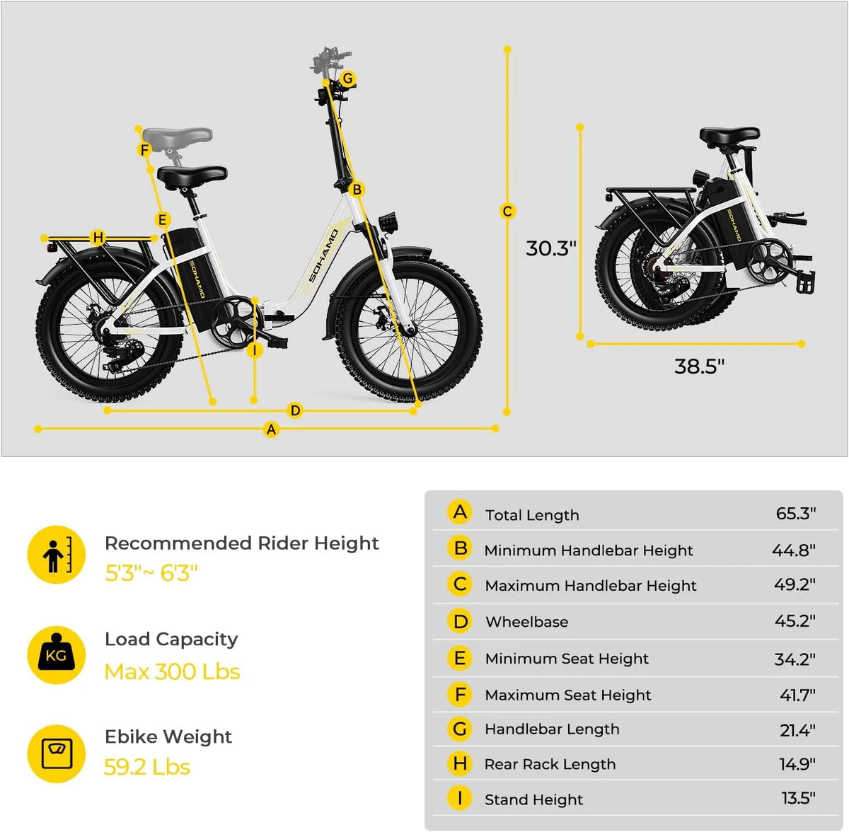 48V 15AH 750W Folding Electric Bike N307437