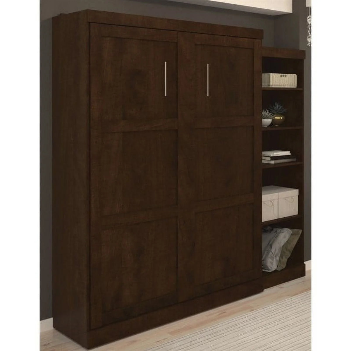 Queen Wall Bed with Storage B92962