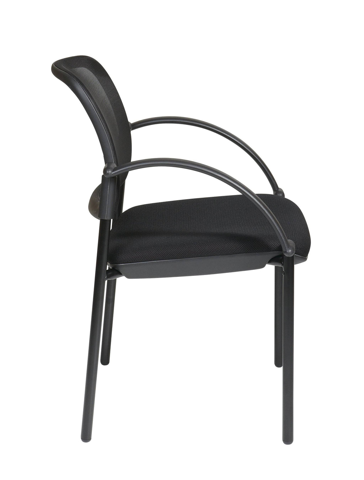 Screen Back Mesh Seat Visitors Chair with Arms R79520