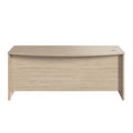 72W x 36D Bow Front Desk in Natural Elm Engineered Wood G73693