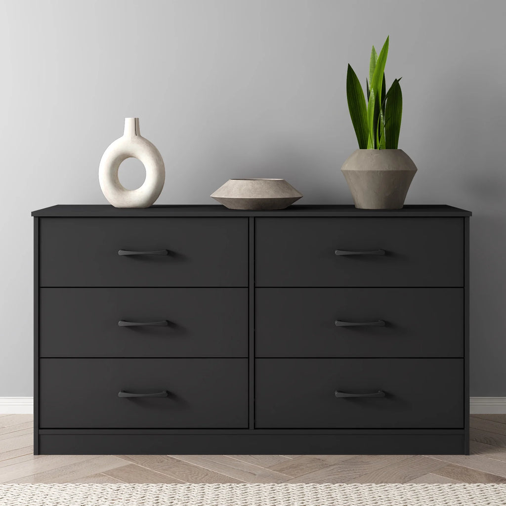 White 6 Drawer Dresser Q1308