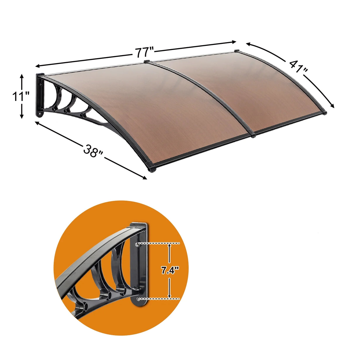 Black Patio Awning H8654