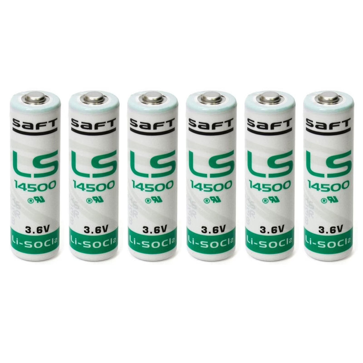 6x AA 3.6V 2600mAh Lithium Thionyl Chloride Battery V487