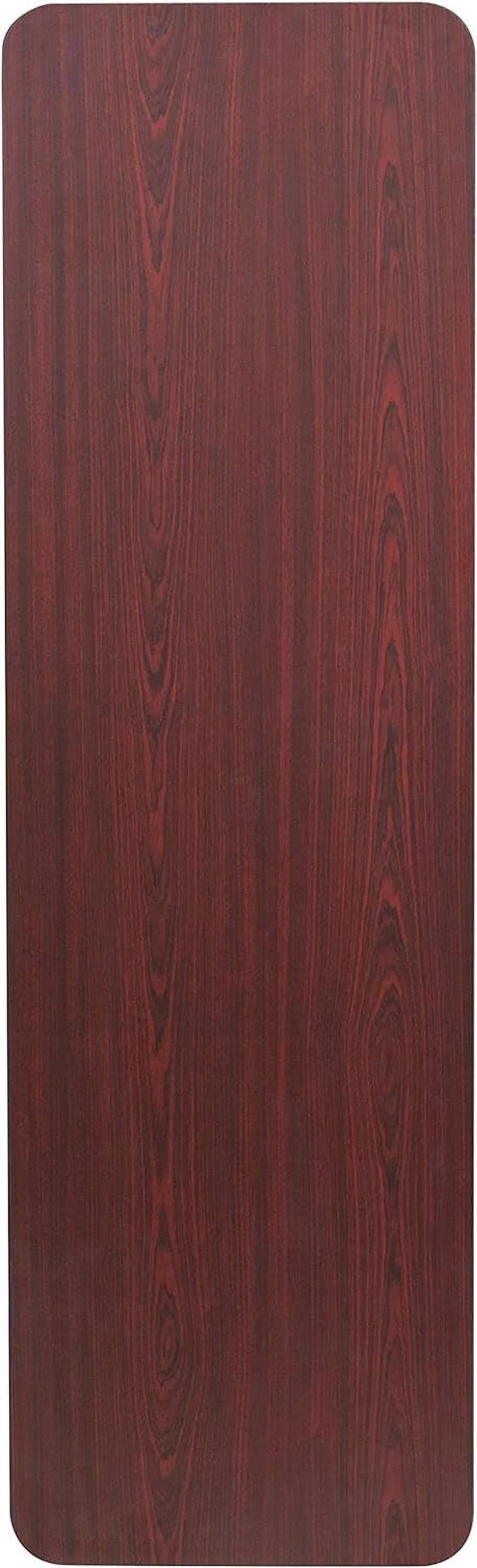 Mahogany Melamine Laminate Folding Training Table W4416