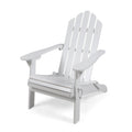 White Finish Acacia Wood Adirondack Chair X447
