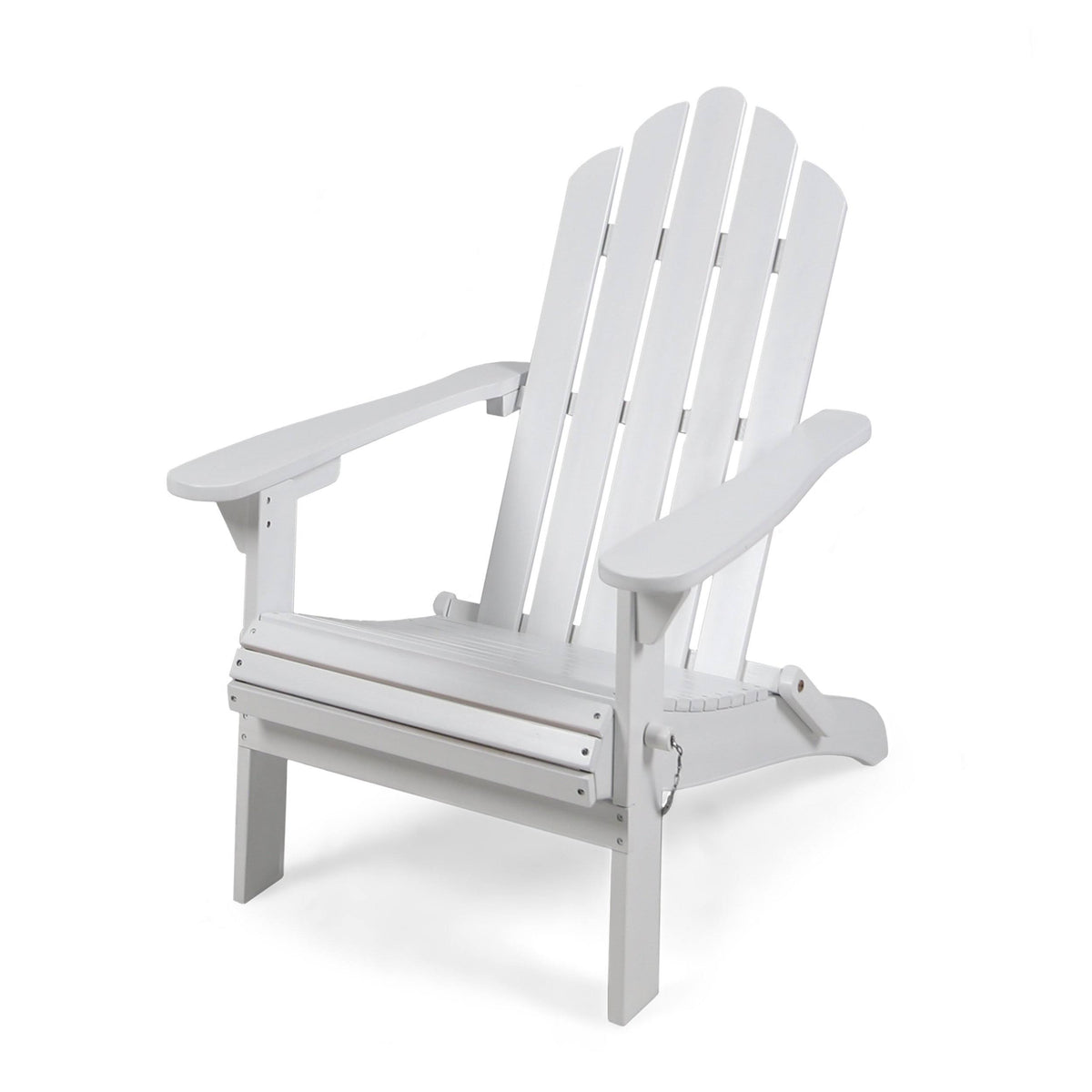 White Finish Acacia Wood Adirondack Chair X447