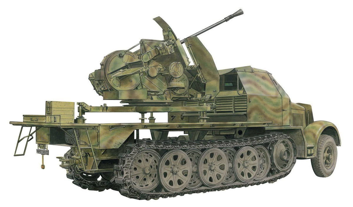 Sd.Kfz.7 with 3.7cm Flak 43 auf Selbstfahrlafette (1/35 Scale) L58231
