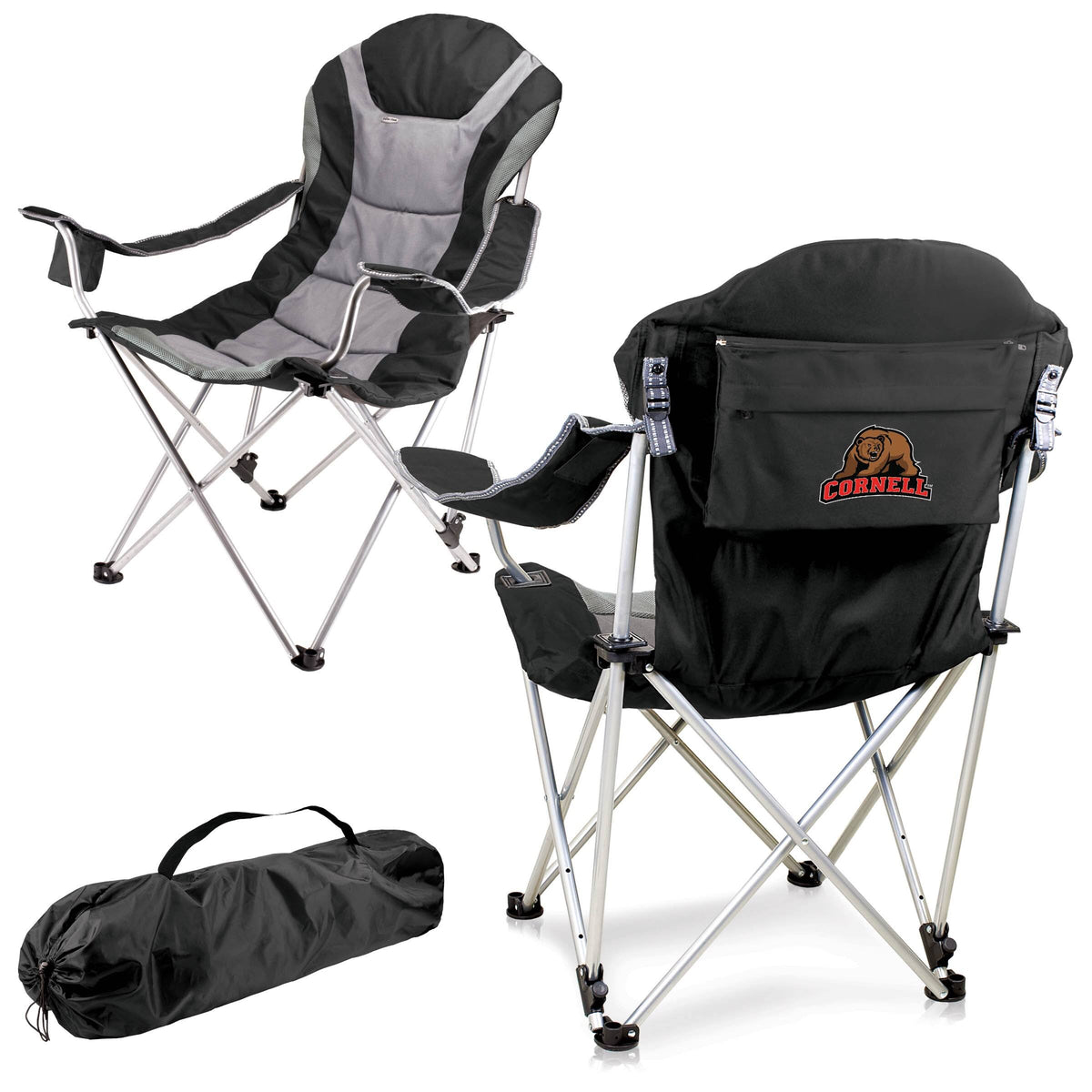 Black Reclining Camp Chair H68604