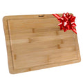 15x10" Bamboo Cutting Board with Juice Groove and Handles Q993120