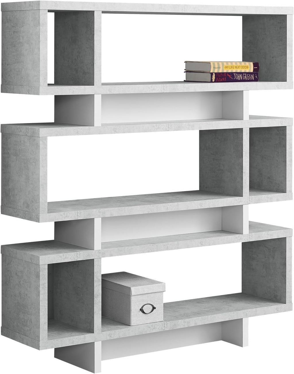 White Modern Style Bookcase, 47.2 54.5 O552175